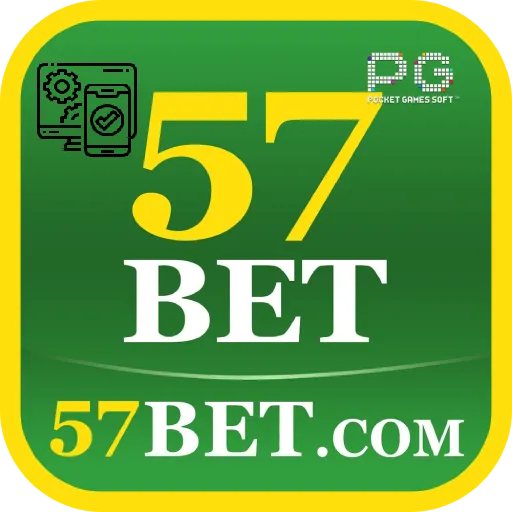 Imagem promovendo o app oficial da 57bet para mobile