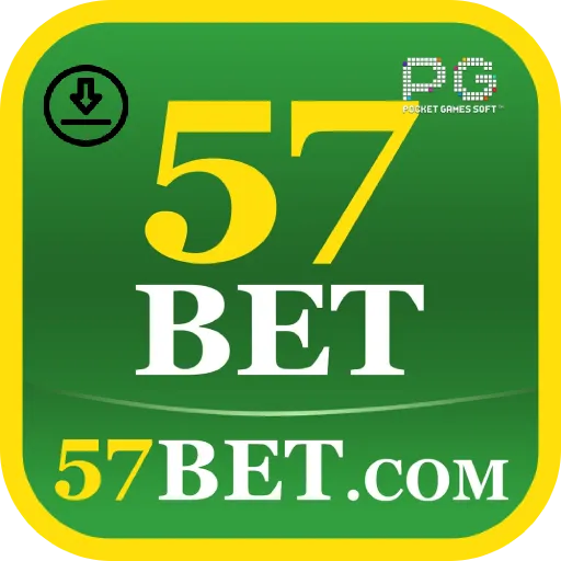 Banner destacando o app 57bet disponível para baixar grátis