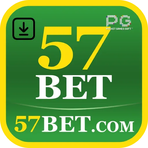 Imagem promovendo download gratuito do app 57bet